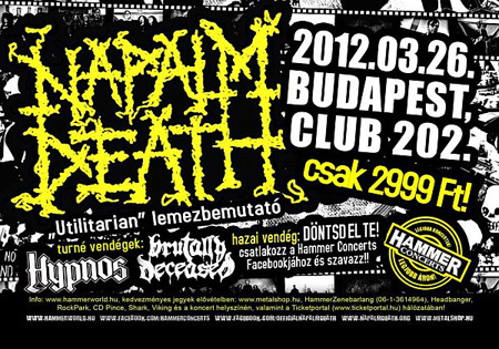 Napalm Death @ Club 202 - 2012.03.26.